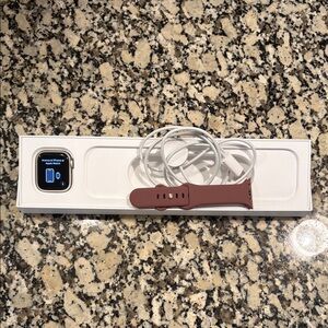 Series 7 Apple Watch with Brown Band and Charger